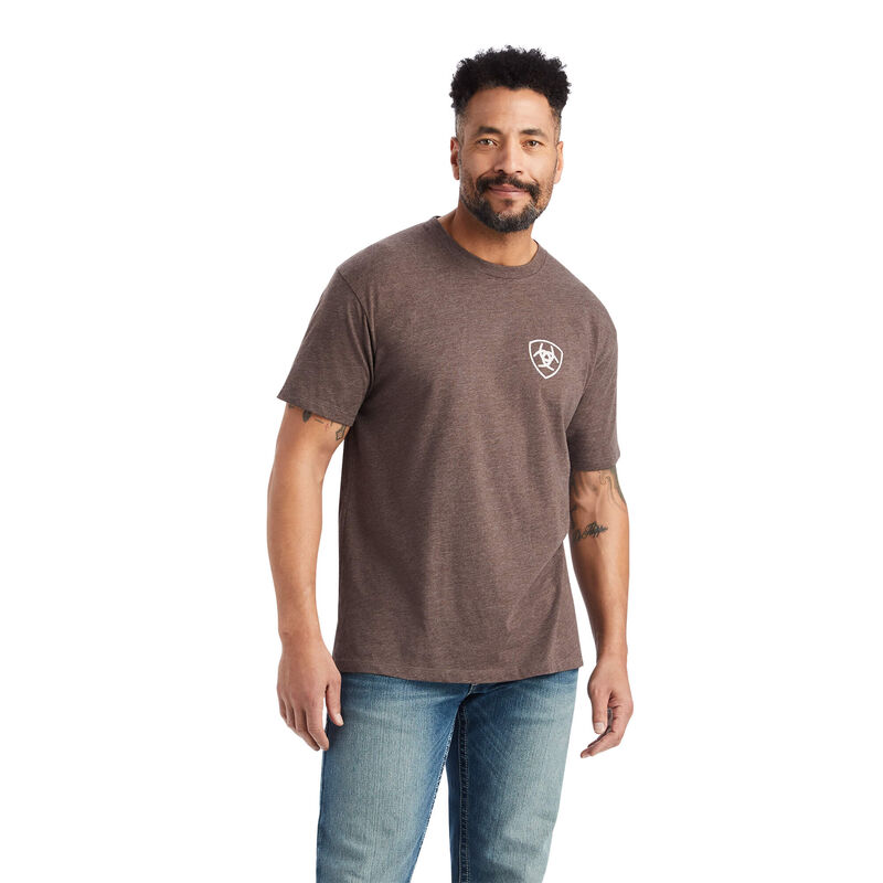 Ariat T-Shirts Herren - Minimalist Braun ( DHFAB-3497 )